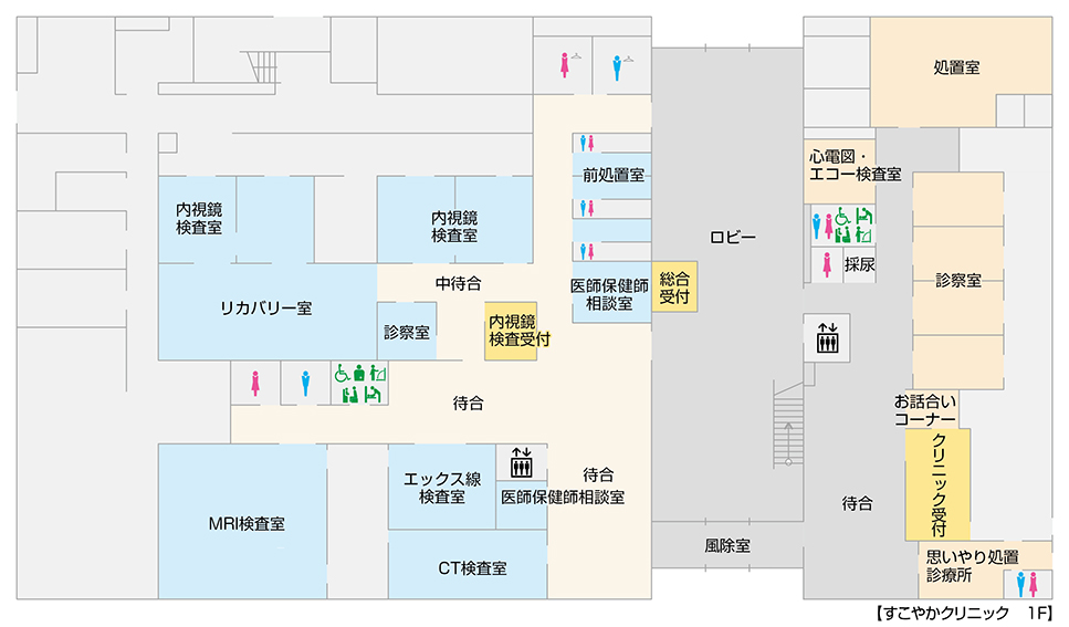 すこやかクリニック　フロアマップ